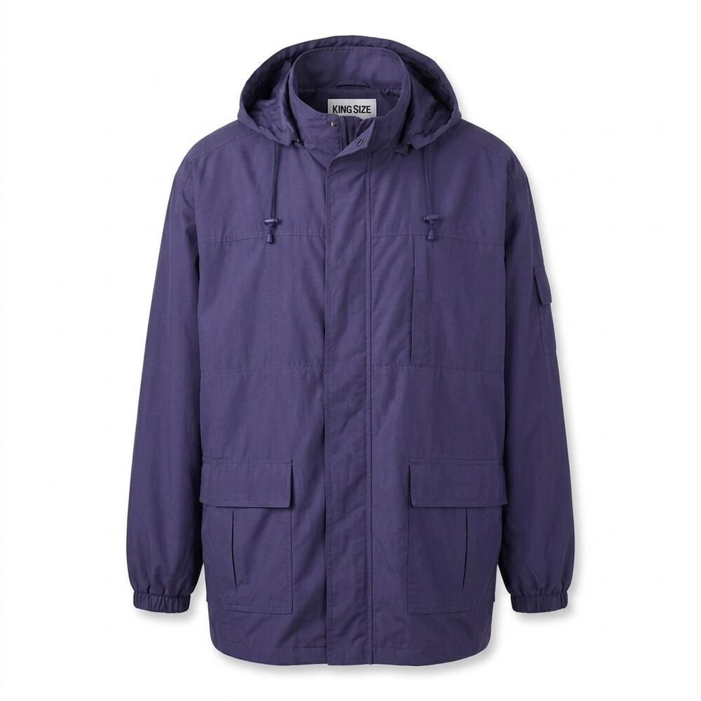 King Long Hooded Lightweight Windbreaker Jacket Men See Measurements